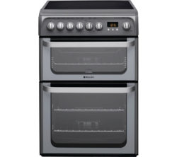 HOTPOINT  Ultima HUE61GS 60 cm Electric Ceramic Cooker - Graphite